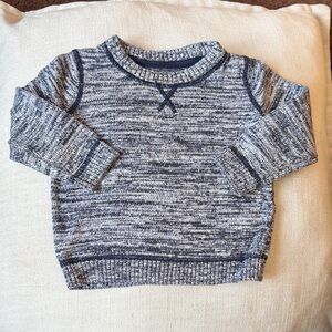 George Baby Knit Sweater in Navy and White